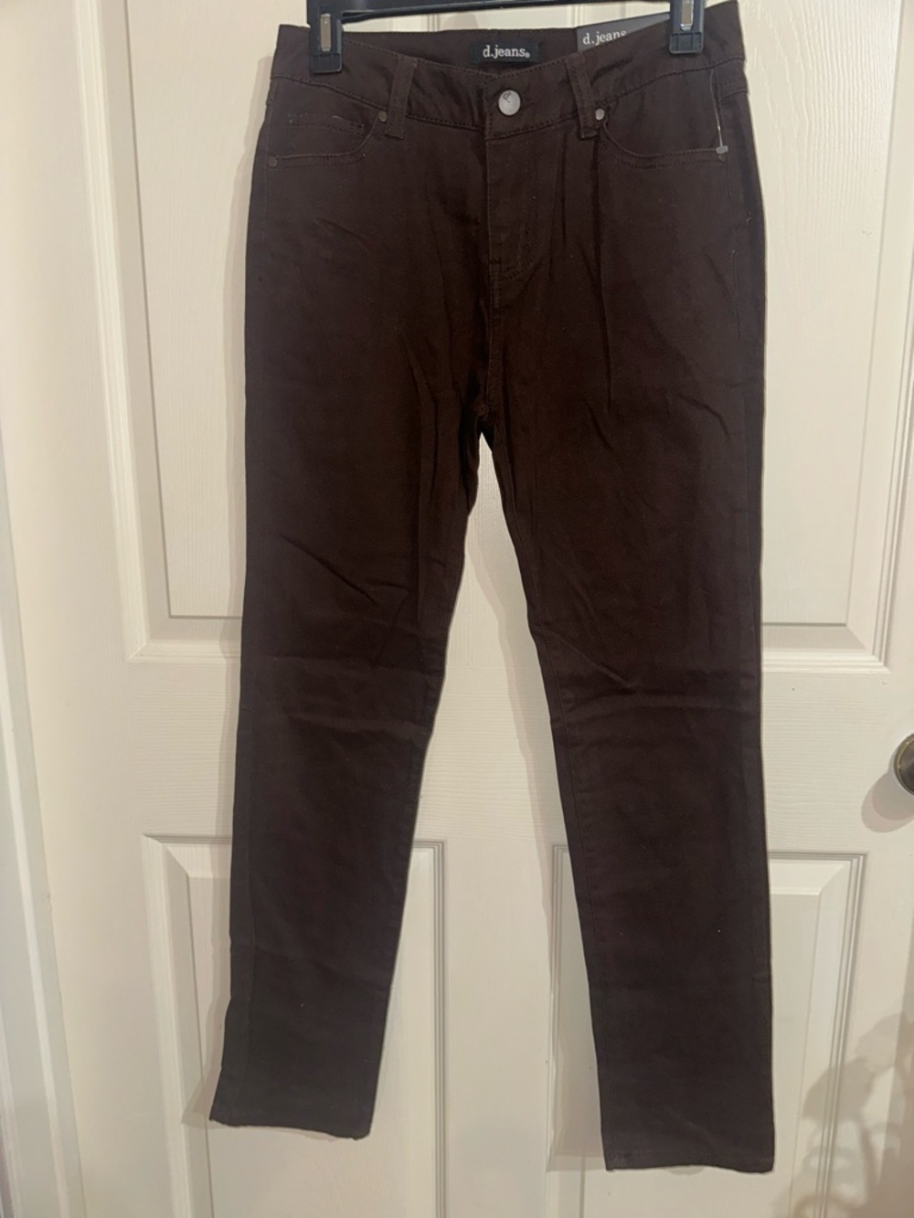 d. jeans Chocolate Brown high waist skinny girlfriend jeans 4 NWT fall